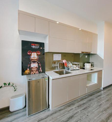 Una cocina o zona de cocina en Apartment 1BR-FL12th-R103 Building-Vinhome Ocean Park