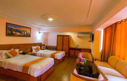 Postel nebo postele na pokoji v ubytování Hotel Blue Horizon