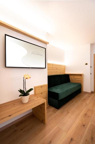 Katil atau katil-katil dalam bilik di Garni Hotel and Apartments Wildbach