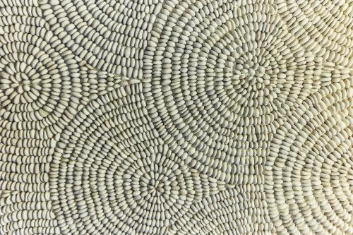 a close up of a white paper with a pattern at La Fleur Boutique Hotel in Tivat