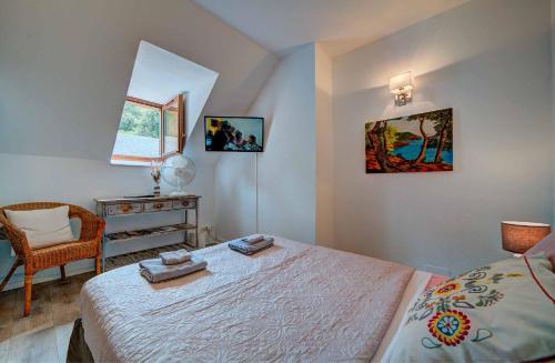 Postel nebo postele na pokoji v ubytování L'Escapade