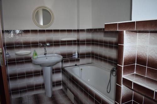 Koupelna v ubytování Penzion243