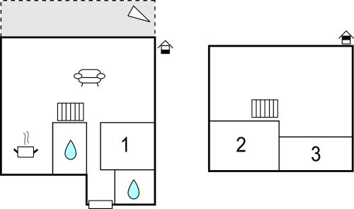an illustration of a box with two different numbers at 3 Bedroom Amazing Home In Vikeså in Vikeså
