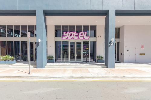 a jordan store with a sign on the front of it at Amazing Condo in Downtown Miami/Brickell w/PARKING in Miami
