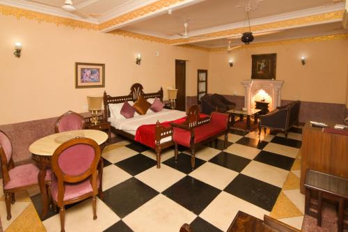 Posezení v ubytování Singrauli Palace Heritage Hotel