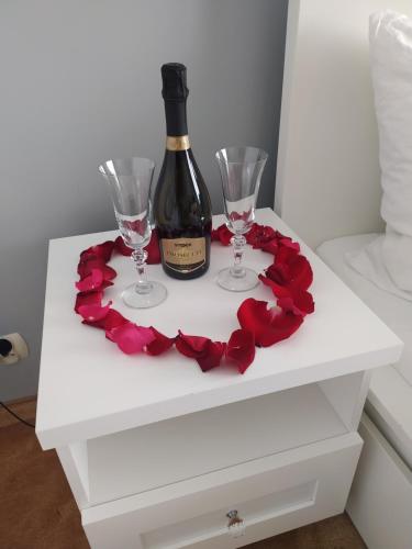 Nápoje v ubytování Apartament Nad Parsętą