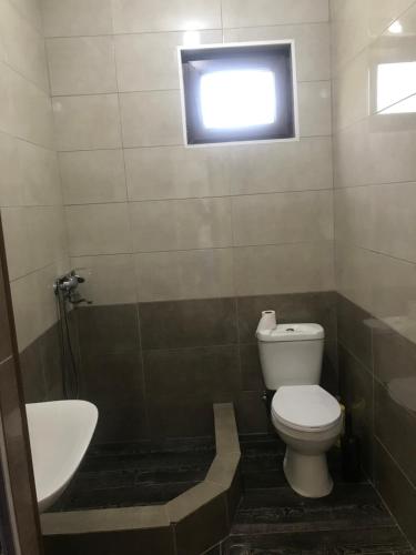 Koupelna v ubytování Guest House Motsameta