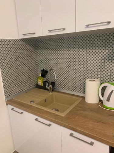 Η κουζίνα ή μικρή κουζίνα στο Apartman Magica