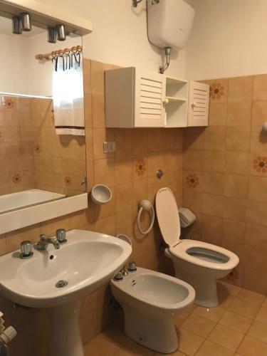 Ванная комната в Big apartment Ovindoli