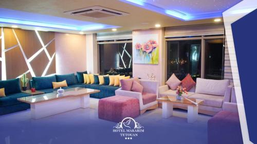 Zona de estar de HOTEL MAKARIM TETOUAN