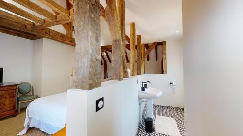 Koupelna v ubytování La Templerie - Chambres d'hôtes
