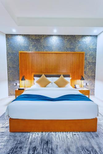 Alisa Hotel Temaにあるベッド