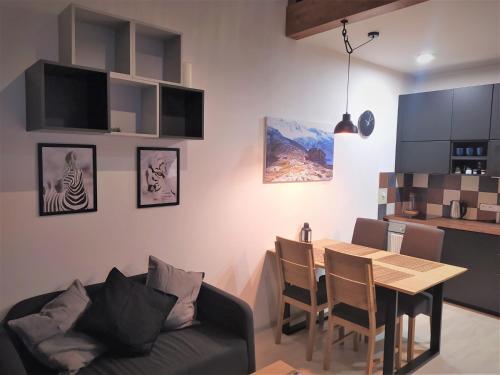 Kuchyň nebo kuchyňský kout v ubytování Apartmán Tommy - Zadov