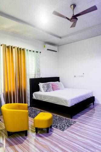 Cama o camas de una habitación en Moven Paradise