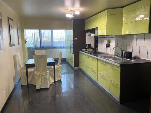 Een keuken of kitchenette bij Premium Apartment Targoviste