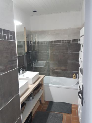 Kúpeľňa v ubytovaní La Villa du Tesselier