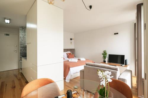 Bright Studio near Douro River - with Balcony