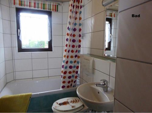 Koupelna v ubytování Schöne Unterkunft in idyllisch ländlicher Lage