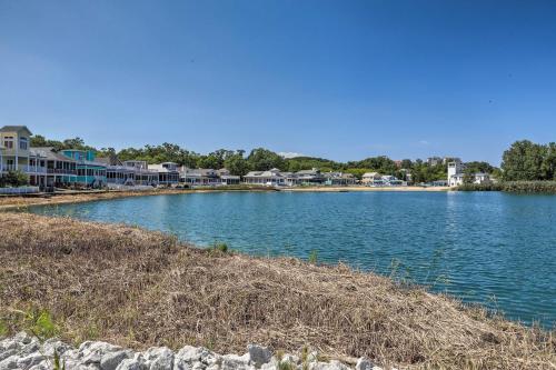 a large body of water with houses and condos at Bright and Airy Home Chefs Kitchen and Pro Decor! in Michigan City