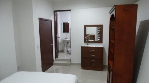 Katil atau katil-katil dalam bilik di Suite Chiametlan Cerro de la Neveria MZ