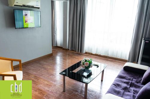 Μια τηλεόραση ή/και κέντρο ψυχαγωγίας στο CBD Hotel Suratthani