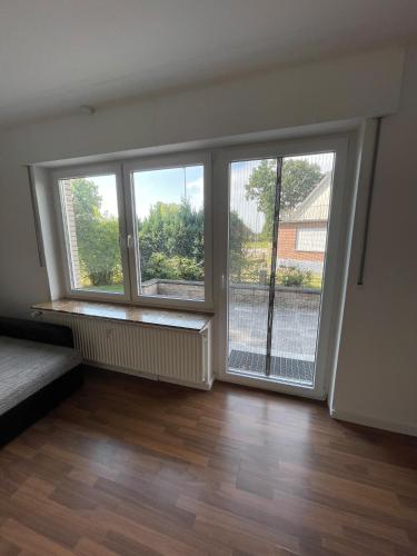 Postel nebo postele na pokoji v ubytování Ferien & Monteurwohnung in Bohmte-Hunteburg