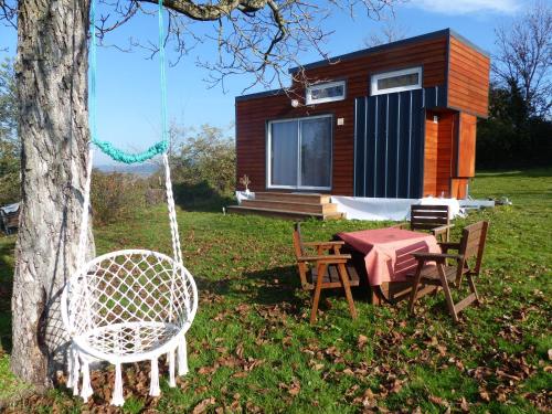 Zahrada ubytování Mon ptit nid house Tiny house