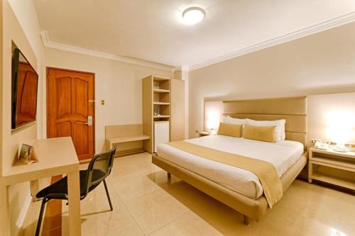 Katil atau katil-katil dalam bilik di Hotel Caribe 79