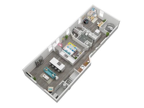 Планировка The Bentley Condotel, Heart of Walkers Point with Garage, Yard