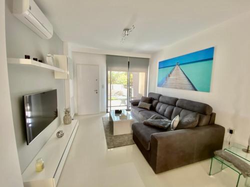 TV a/nebo společenská místnost v ubytování Royal Beach 607