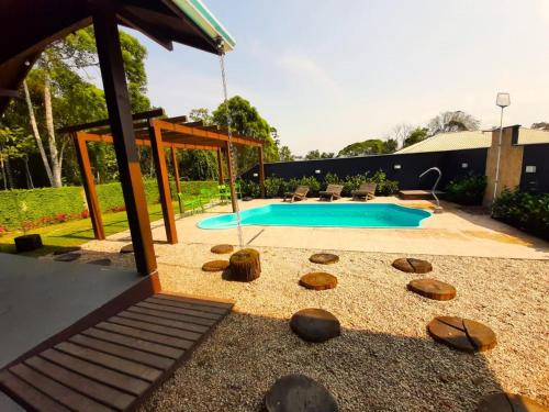 Πισίνα στο ή κοντά στο Casa Green Piccoli - Itajaí/SC