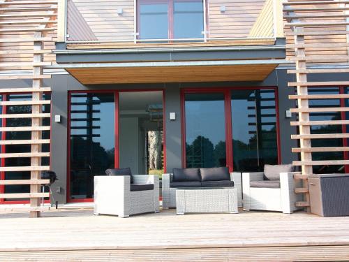 Ruang duduk di Chalet in Wendorf
