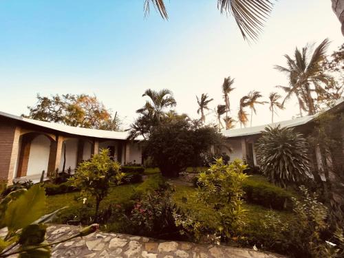 una casa con giardino e palme di CHEZ ALAIN a Toliara