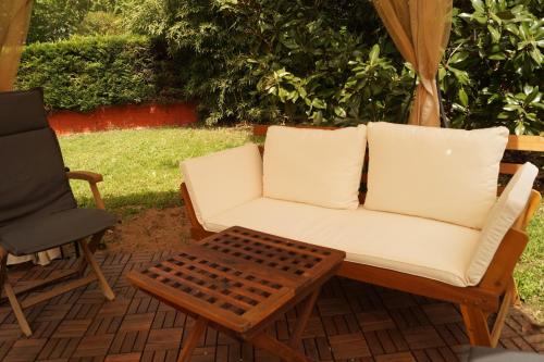 Κήπος έξω από το Apartamento con encanto Can Brugada