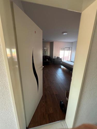 a view of a living room from the hallway at Villa Abi Center in Struga