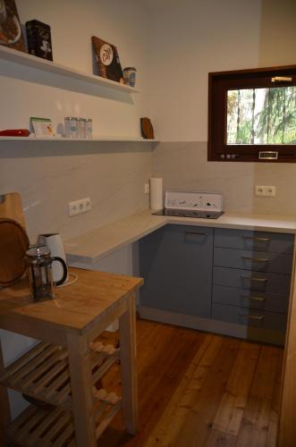 Kuchyň nebo kuchyňský kout v ubytování Ferienhaus.Winsen-Aller