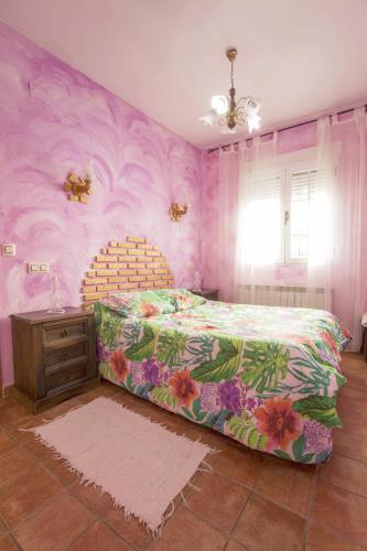 Letto o letti in una camera di Don Mauricio y periquines