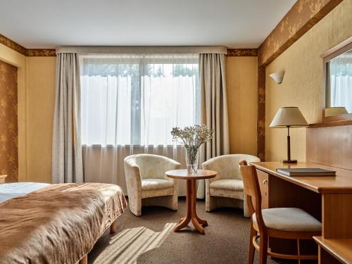 Katil atau katil-katil dalam bilik di Hotel Great Polonia Kraków Airport