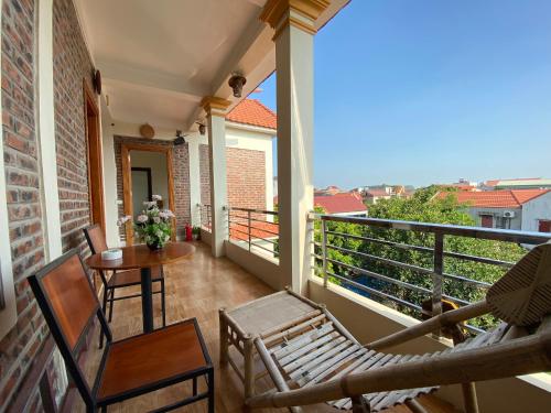 Balkón nebo terasa v ubytování Phi Hung's Unique Homestay