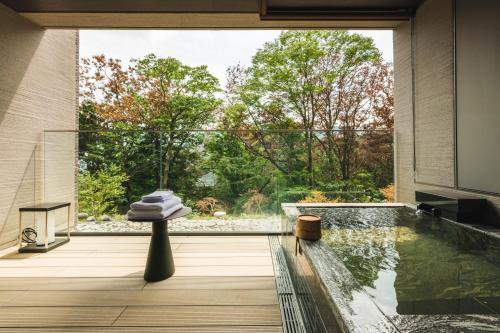 Un jardín fuera de Hakone Gora KARAKU