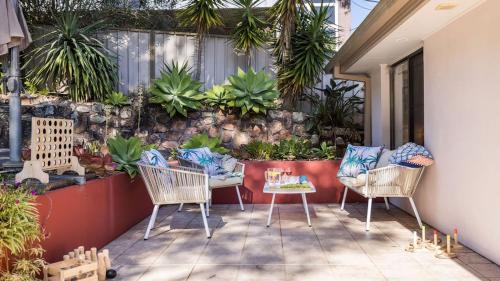 Jardín al aire libre en Shoal Bay Oasis