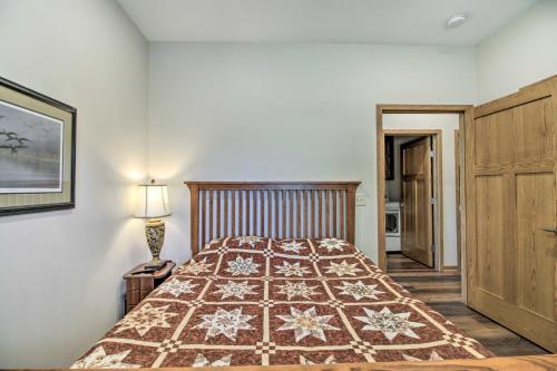 A bed or beds in a room at Lakefront Home with Kayaks By Alexandria and Ski Area!