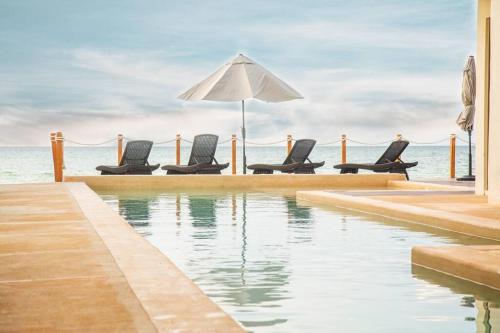 Penthouse-3 recamaras-frente playa-Rooftop-Jacuzzi, San Benito (tarifs ...