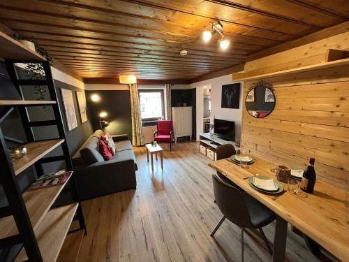 Χώρος καθιστικού στο Apartments Chalet Sonnentanz