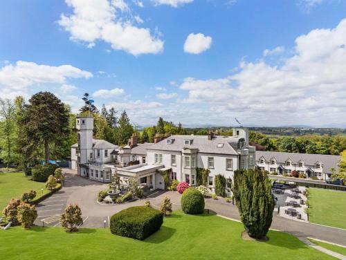 an aerial view of a mansion with a yard at Wyndham Duchally Country Estate in Auchterarder