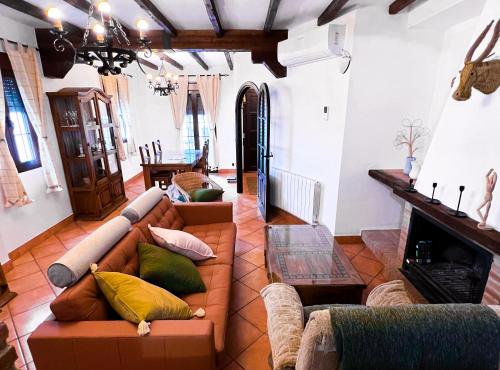 Χώρος καθιστικού στο Grazalema- Casita Panorama - Fantastic views- Clima, Wi-Fi and Private Parking optional