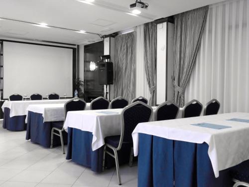 Der Geschäftsbereich oder Konferenzraum in der Unterkunft Hospedium Hotel Veracruz