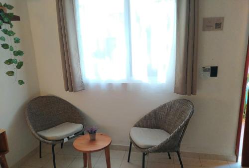 Zona de estar de Hotel Sur Bacalar