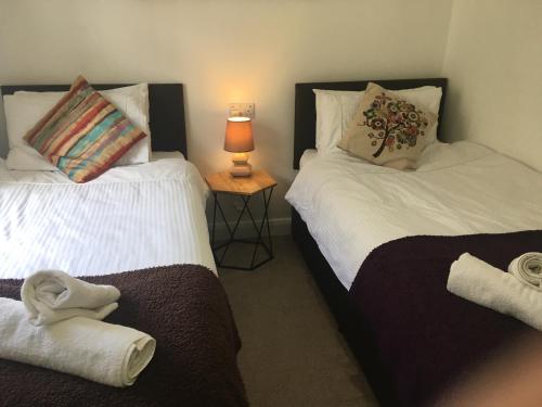 Katil atau katil-katil dalam bilik di Simla Bungalow, Tetney