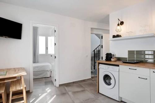 Η κουζίνα ή μικρή κουζίνα στο Apartamentos Vexèr